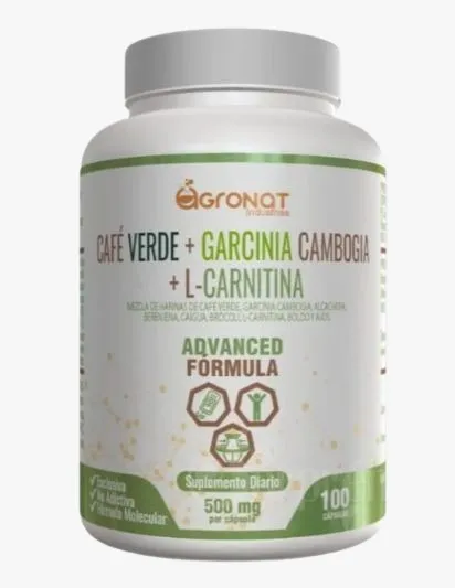 Imagen de AGRONAT  Café Verde + l carnitina - 100 cápsulas