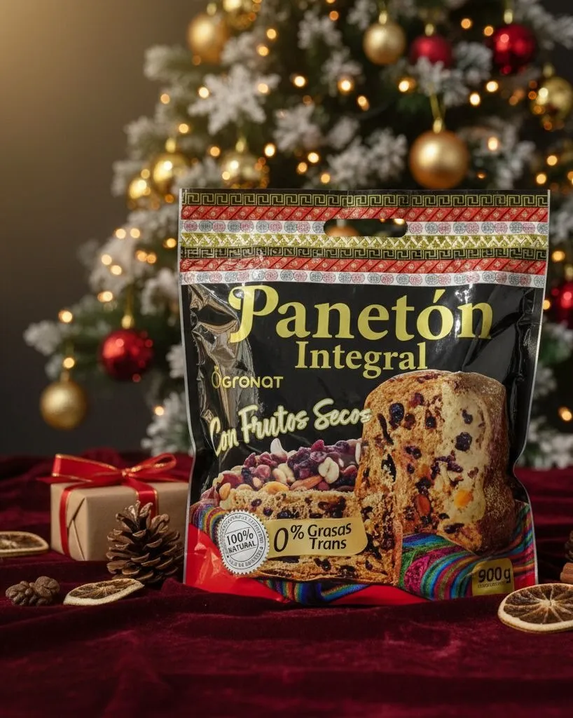 Imagen de AGRONAT PANETON INTEGRAL CON FRUTOS SECOS - 900GR